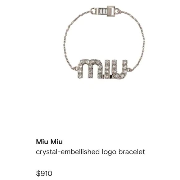 99% NEW MIUMIU BRACELET, WITH FULL PACKAGING - Picture 1 of 4